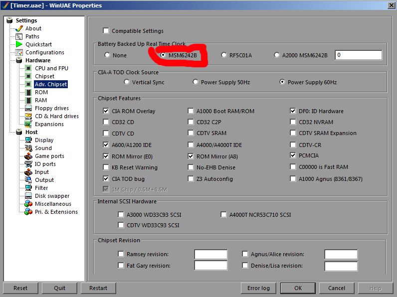 Battery Backed Up Real Time Clock